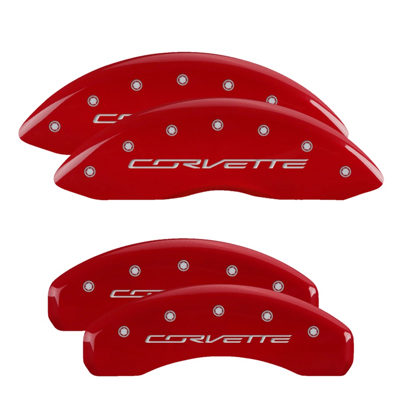 Brake Caliper Covers for 2014-2019 Chevrolet Corvette (13009S) Front & Rear Set 1