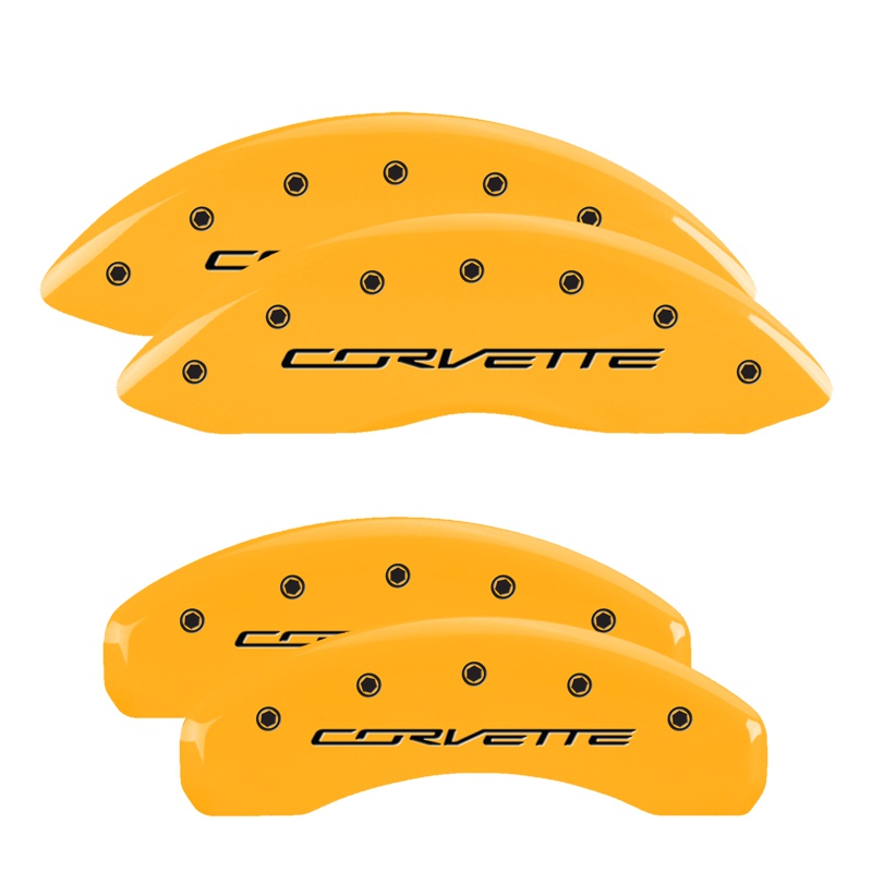 Brake Caliper Covers for 2014-2019 Chevrolet Corvette (13009S) Front & Rear Set 3