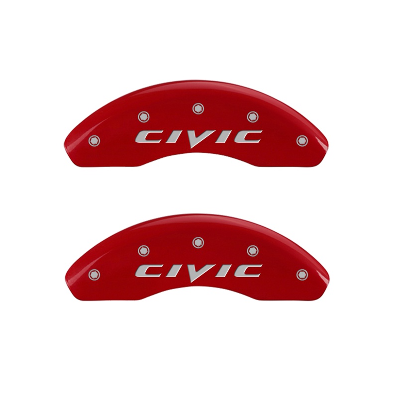 Brake Caliper Covers for 2006-2011 Honda Civic (20143F) Front Covers Only 1