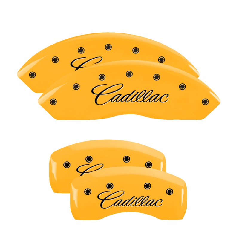 Brake Caliper Covers for 2004-2009 Cadillac SRX 2005-2011 Cadillac STS (35002S) Front & Rear Set 3