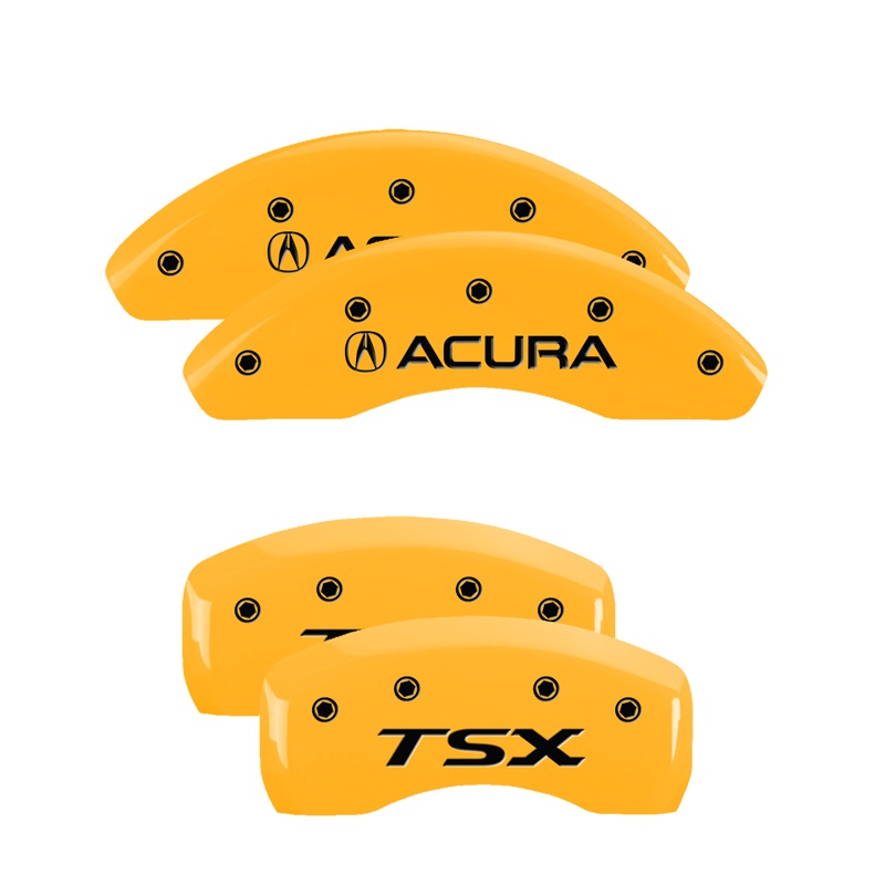 Brake Caliper Covers for 2004-2008 Acura TSX (39004S) Front & Rear Set 6