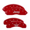 Brake Caliper Covers for 2007-2018 Jeep Wrangler 2008-2012 Jeep Liberty (42007S) Front & Rear Set 4