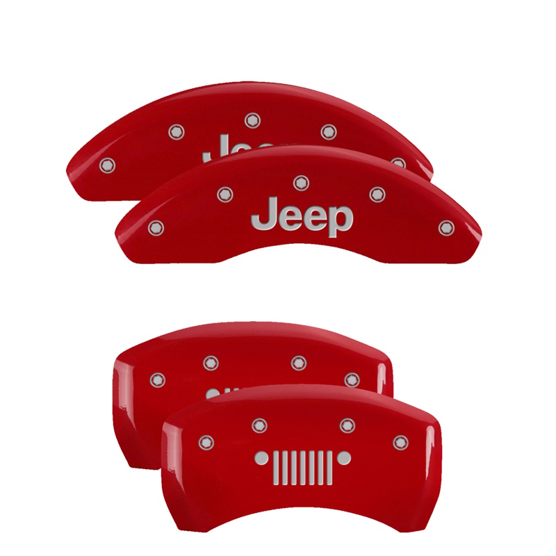 Brake Caliper Covers for 2015-2017 Jeep Renegade 2018-2023 Jeep Compass (42016S) Front & Rear Set 4