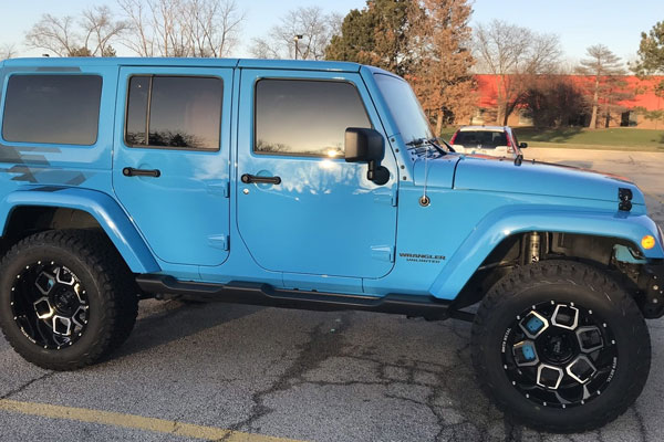 Jeep Wrangler Blue Brake Covers