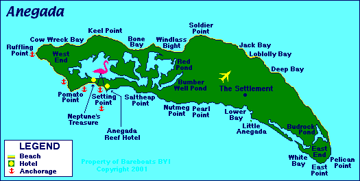 Map Anegada