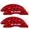 Brake Caliper Covers for 2019-2021 Ram 2500 2019-2021 Ram 3500 2022-2023 RAM 2500 2022-2023 RAM 3500 (55007S) Front & Rear Set 4