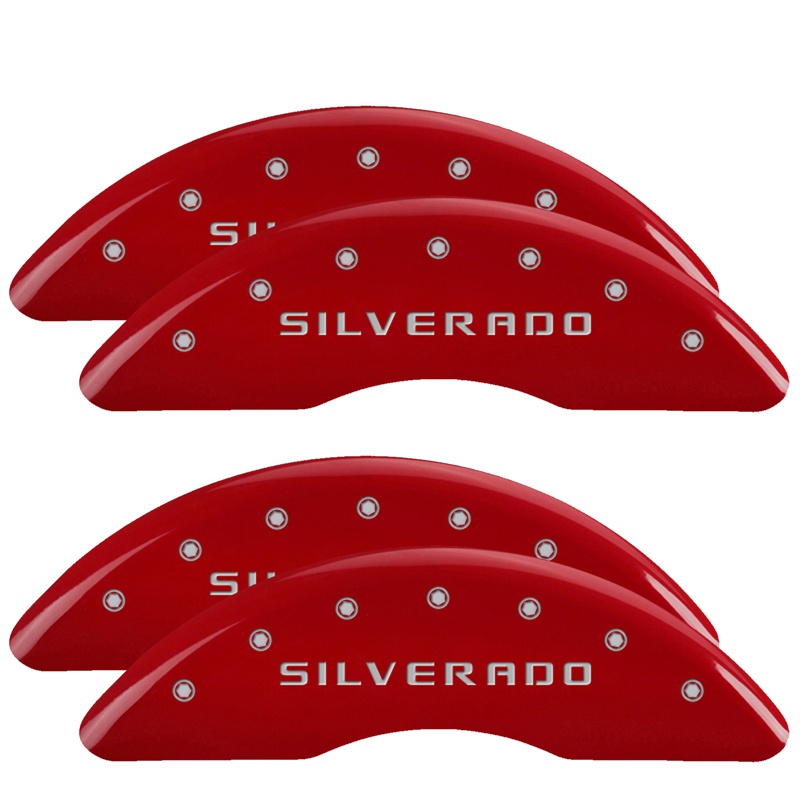 Brake Caliper Covers for 2020-2022 Chevrolet Silverado 2500 HD 2020-2022 Chevrolet Silverado 3500 HD (14258S) Front & Rear Set 7
